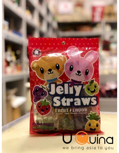 Żelki owocowe patyczki Jelly Straws Funny Hippo 300g